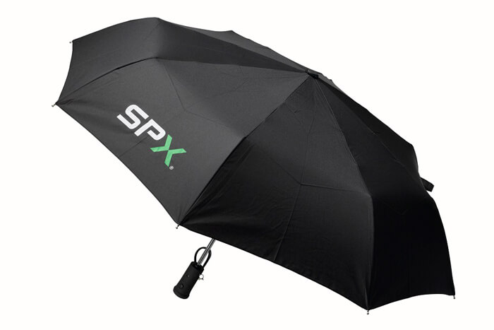 Paraply med logo